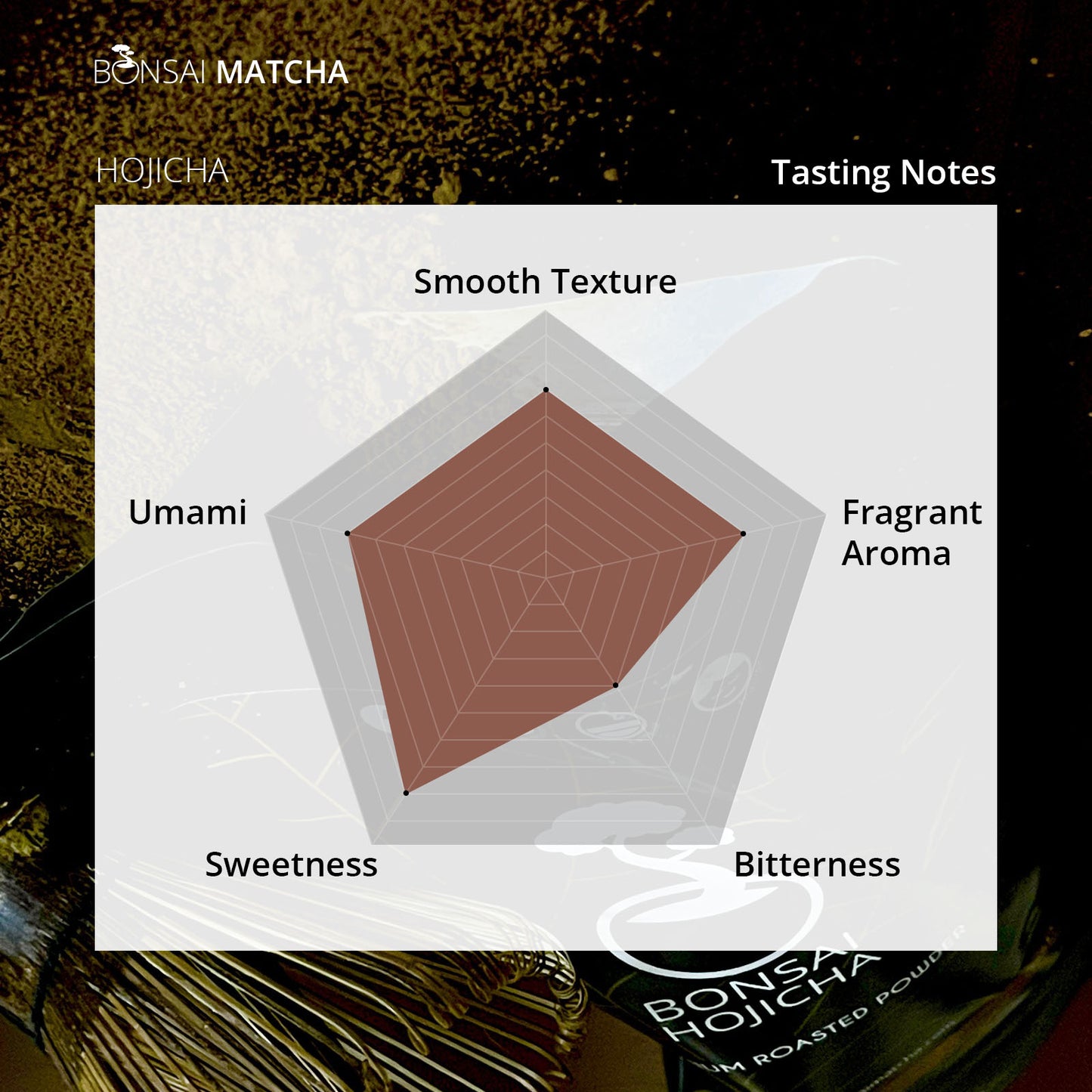 Hojicha Roasted Green Tea Powder Origin Yame, 60g