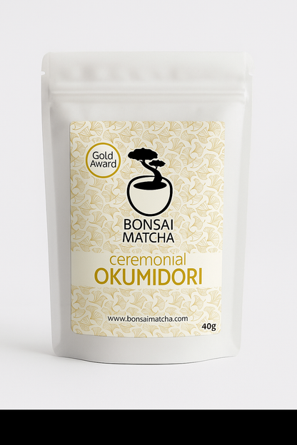 Bonsai Matcha Okumidori Premium Ceremonial GOLD AWARD, Origin Yame, 40gr