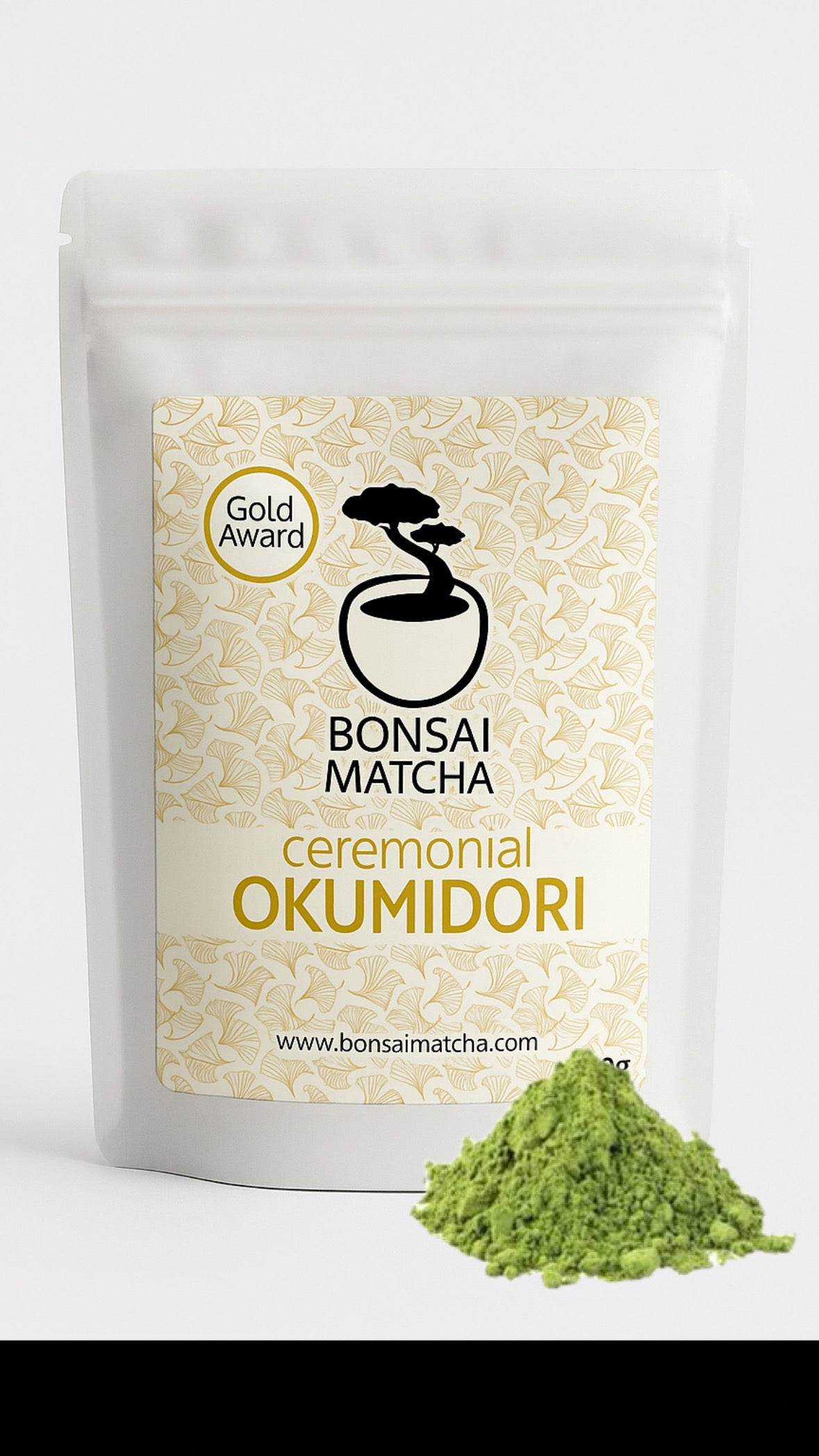 Bonsai Matcha Okumidori Premium Ceremonial GOLD AWARD, Origin Yame, 40gr