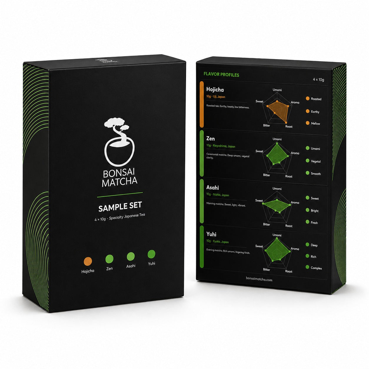 Bonsai Matcha Sample Set — box packaging